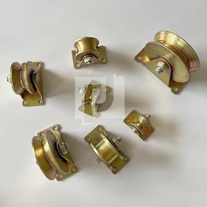 Roulettes rigides à double roulement robustes Roues à rouleaux coulissantes <span class=keywords><strong>Roulette</strong></span> à rainure en V - Product Image 3