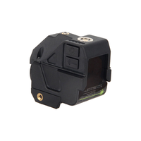 Lampe torche tactique avec laser vert, projecteur LED rechargeable pour la chasse, longue portée, en métal