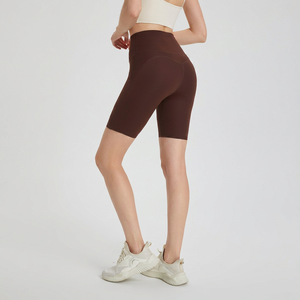 Shorts de yoga de cintura alta para mujer, 8 pulgadas, no transparentes, control de abdomen, efecto levantacola, informales, para gimnasio, entrenamiento, ropa deportiva al por mayor - Product Image 3