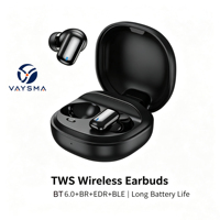 Écouteurs sans fil TWS semi intra-auriculaires, activation automatique, appairage automatique, portée de 10 m, écouteurs stéréo