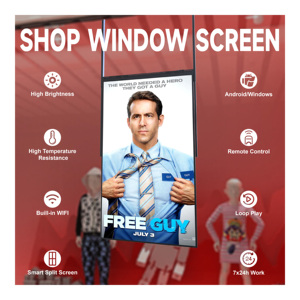 43 55 Inch Single Side Hanging Shop <b>Window</b> <b>Screen</b> LCD Advertising <b>Screen</b> for Shopping Mall Digital Signage - Product Image 3
