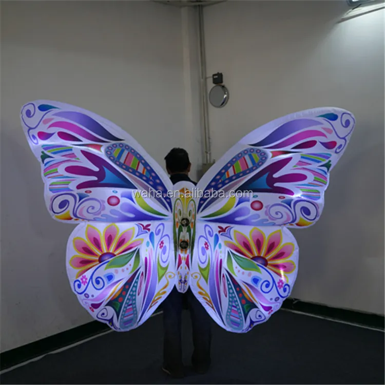 Trang Trí Biểu Diễn Sân Khấu Inflatable Butterfly Costume Sự Kiện Lớn Inflatable Butterfly