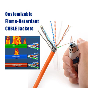 Cáp mạng Ethernet trong nhà CAT6A <span class=keywords><strong>SFTP</strong></span> đồng bọc thép 4 cặp 500Mhz vỏ PVC/LAZH 305m/1000ft - Product Image 3