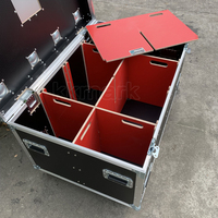 Boîte de transport de câbles audio utilitaire de grande capacité, protection des câbles, DJ, scène, transport, demi-coffre, valise de transport aérien avec séparateurs et plateau