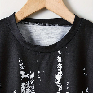 Set di <span class=keywords><strong>Abbigliamento</strong></span> per Bambini in Cotone di Alta Qualità con Stampa Personalizzata, Completo Estivo con Cappuccio in Fibra di Bambù per Bambini - Product Image 2