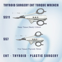 Scalpel harmonique de type pistolet extra long de 45 cm compatible Ethicon, clé dynamométrique jetable de 5 mm avec joint, garantie de 2 ans, kit d'instruments CE