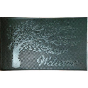 Alfombra de Bienvenida con Diseño de Árbol, Rectangular, Hecha a Máquina, Antideslizante, Lavable, Duradera, Ecológica, de Goma, para Exteriores, Hogar y Oficina - Product Image 1