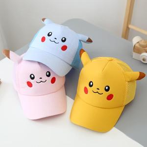 Venta al por mayor Niños Pika Chu Sombrero Personalizado Stock Barato Anime Japonés Pokemoned Cap para 2-6 años de edad - Product Image 3
