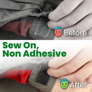 Nastro a Strappo da Cucire 100% Nylon in Rotolo, Strisce da Cucire Senza Adesivo, Forte Tenuta, Facile da Cucire sui Vestiti - Product Image 6