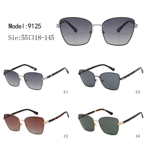 Gafas de sol tipo ojo de gato, lentes degradadas con montura completa, 100% de protección UV, protección solar unisex para adultos - Product Image 3