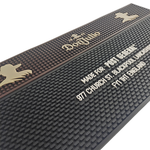Custom Branded Silicone PVC Bar Mat Rubber Pub Runner Spill Pad Beer Rail Mat Drip Tray Non Slip Service Mat Table Mat Coaster - Product Image 6
