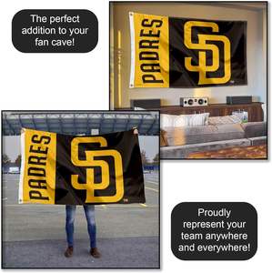 Bandera de los San Diego Padres de 3x5 Pies, Duradera, de Poliéster, con Ojales, para Eventos Deportivos y Uso Doméstico - Product Image 5