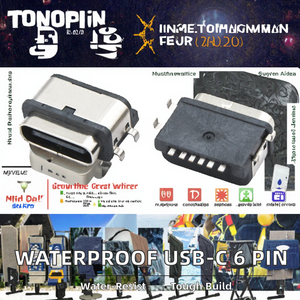 Modelo DSC-0222, Cable de Transferencia de Datos USB Tipo C de Cobre Impermeable con Conector Hembra de 6 Pines, Corriente Máxima Nominal de 3A y 30V - Product Image 2