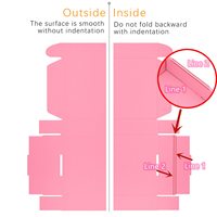 Petites boîtes d'expédition en carton ondulé rose pour l'emballage, les cadeaux, les produits et les petites entreprises