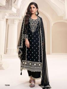 Venta al por mayor de Salwar kameez de seda con bordado traje pakistaní de trabajo con Dupatta para ocasiones festivas de proveedor indio - Product Image 5