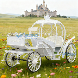 Calèche de mariage de luxe classique, calèche citrouille, calèche de mariage de luxe, transport spécial, calèche électrique - Product Image 2