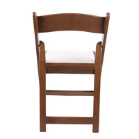 Chaise pliante Hercules pour événements, intérieur/extérieur, aspect bois, résistante aux intempéries, design léger, utilisation polyvalente