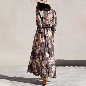 ชุดเดรสเสื้อยืดผ้าฝ้ายถักสีดำแม็กซี่เดรสยาว,ชุดกระโปรงยาวสไตล์วิ<span class=keywords><strong>น</strong></span>เทจโบโฮเกาหลีเซ็กซี่สำหรับสาวอวบลำลองฤดูร้อน - Product Image 2