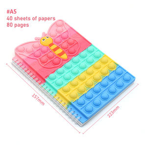 Ordinateur portable anti-stress en spirale, mignon, a5, a6, jouet à mâcher, couverture en silicone, pour enfants, 2022 - Product Image 3