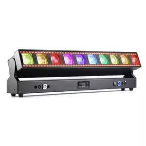 Cabezal móvil económico: 10x60W RGBW 4in1 Beam, Strobe, Wash Matrix, Zoom, DMX con retroiluminación Pixel Led <span class=keywords><strong>para</strong></span> eventos corporativos. - Product Image 3