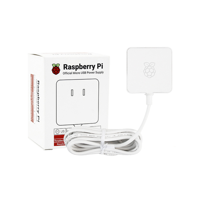 Original Raspberry Pi 12.5W Micro USB Power Supply 5.1V 2.5A DC Output Adapter for Zero2W 3B 3B Plus