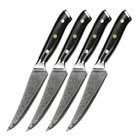 Offre Spéciale Couteaux Japonais de Sushi/Sashimi en Acier Inoxydable Damas 67 Couches 8-9,9 pouces avec Fourreau en Bois Finition Poli Miroir pour Cuisine