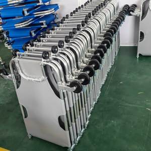 Camilla desmontable de aleación de aluminio para emergencias, camilla de rescate funeraria con ruedas - Product Image 5