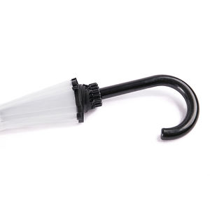 Vente en gros bon marché <span class=keywords><strong>Parapluie</strong></span> droit en plastique <span class=keywords><strong>transparent</strong></span> de <span class=keywords><strong>grande</strong></span> <span class=keywords><strong>taille</strong></span> à 16 os Impression de logo personnalisé sur des parapluies transparents - Product Image 6