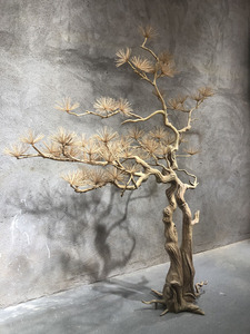 Benvenuto al centro commerciale decorativo pino in legno massello intaglio albero eco-friendly albero simulato per auto arredamento interno - Product Image 2