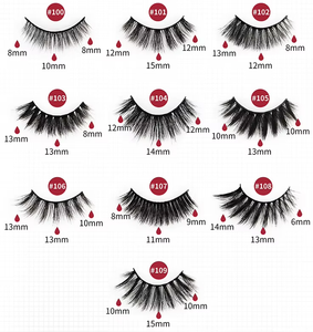 رموش صناعية ثلاثية الأبعاد من فرو المنك الطبيعي، أدوات مكياج للعيون، رموش طويلة وكثيفة يدوية الصنع من الشركة المصنعة الصينية - Product Image 1