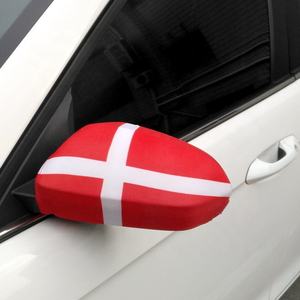 Fundas para Retrovisores de Coche con Diseño de Bandera de Dinamarca, de Tela Inglesa, a Bajo Precio - Product Image 1
