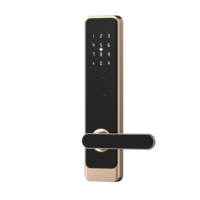 Cerradura Inteligente para Puerta con Aplicación TTLock, Cerradura Eléctrica Inteligente con Software de Gestión Hotelera Gratuito, Tarjeta de Acceso, Contraseña, Cerradura para Puerta de Hotel