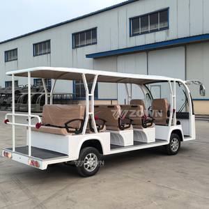 รถบัสไฟฟ้าสำหรับนักท่องเที่ยว ได้รับการรับรองมาตรฐาน CE 14 ที่นั่ง ใช้พลังงานแบตเตอรี่ สำหรับการเดินทางชมวิว - Product Image 4