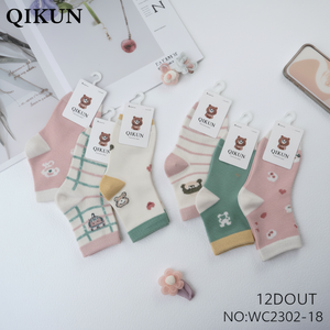 Calze di cotone per ragazze in 3 taglie prodotto specifico per bambini - Product Image 1