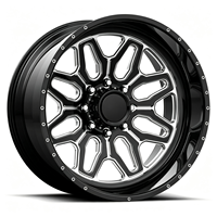 Jantes en alliage forgé sur mesure SL 26x16 28x16 30x16 8x165.1 8x170 8x180 à déport profond polies pour GMC Sierra 1500 et Ford F-350
