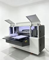 Imprimante DTG double station avec tête d'impression I3200, machine d'impression numérique de vêtements pour vêtements en coton personnalisés