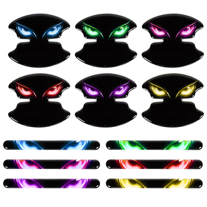 Lot de 8 autocollants universels anti-rayures pour poignées de portières de voiture, motif œil protecteur - Product Image 3