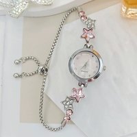 Montre-bracelet pour femme, nouveau style international, sertie de diamants, de niche, luxe léger, haute esthétique