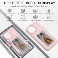 Accessoire Téléphone NFC Coque Smartphone à Écran E-Ink Coque de Téléphone Mobile DIY avec Affichage pour iPhone 16 15 14 13 Pro Max Photo de Couple