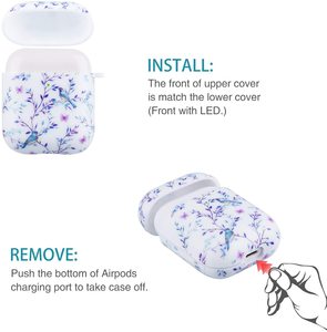 Étui protecteur d'été Transparent pour <span class=keywords><strong>AirPods</strong></span> 1 et 2, design léger, joli boîtier protecteur souple Anti-poussière - Product Image 5
