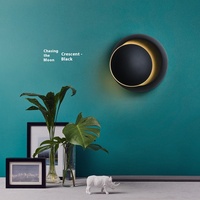 Lampes murales LED minimalistes modernes en aluminium, design croissant, pour chambre à coucher, salon, escaliers, couloirs