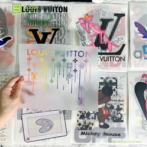 Autocollants de transfert thermique DTF durables Goode, impression de motifs personnalisés pour sacs, chaussures, vestes, textiles, vêtements, lavables, PET, à repasser - Product Image 2