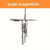 Outil de ramassage magnétique flexible en métal avec tige à forte aspiration – Pliable pour réparation automobile/évacuation d'évier et usages multiples