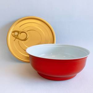 Bol en aluminium et boîte pour nid d'oiseau instantané en conserve avec couvercle pelable, vente en gros d'usine - Product Image 4