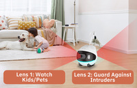 Caméra Intelligente 4G EU pour Animaux de Compagnie avec Détection de Mouvement, Audio Bidirectionnel et Contrôle de la Lumière Ambiante, Jouet Interactif HD 1080P