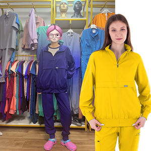 ชุดเครื่องแบบนักวิ่งขัดพยาบาลระบายอากาศได้ดีเสื้อแจ็คเก็ตคลินิกทันตกรรมสำหรับสตรีพยาบาล - Product Image 2