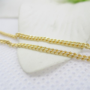 Vente en gros de chaînes gourmettes en laiton plaqué or 24 carats pour la fabrication de bijoux - Product Image 5
