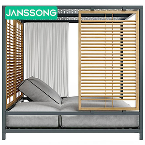 Tumbona Moderna de Aluminio de Lujo con Dosel para Playa, Piscina, Hotel, Exterior, Parque, Patio o Uso en Interiores - Product Image 6