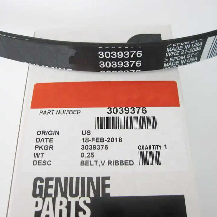 High Quality QSK60 Engine Parts V Rubber Belt 5412990 3039376 