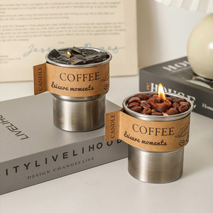 Set Regalo di Candele Profumate di Lusso in Cera di Soia all'Ingrosso, Profumo Creativo di Chicchi di Caffè e Latte, per Compleanni, Matrimoni e Decorazioni Domestiche - Product Image 1